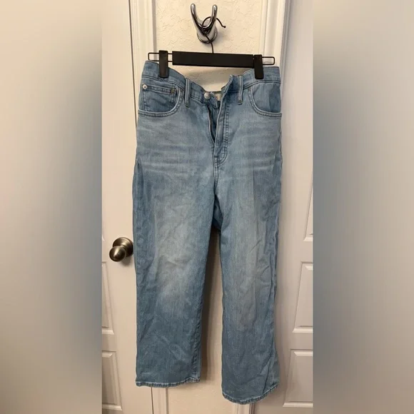 Madewell Slim Wide Leg Crop Jeans - Picture 2 of 6